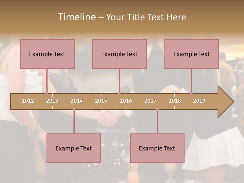 Gathering Friends Outside PowerPoint Template