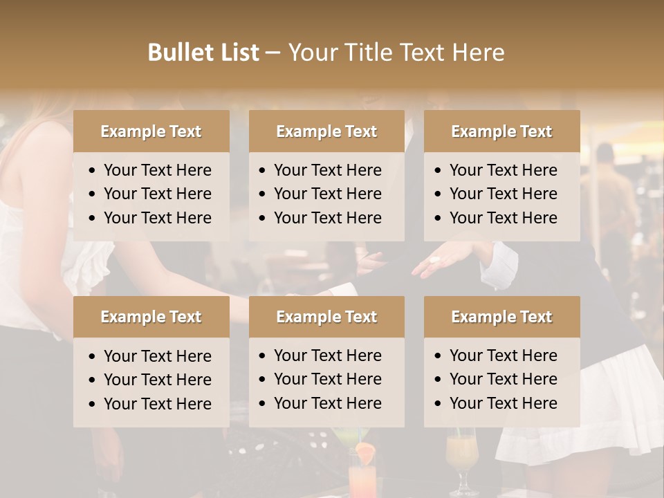 Gathering Friends Outside PowerPoint Template