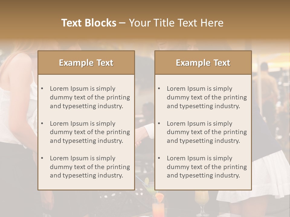 Gathering Friends Outside PowerPoint Template