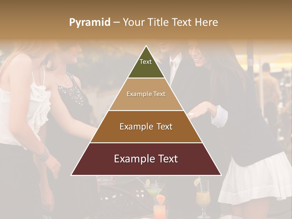 Gathering Friends Outside PowerPoint Template