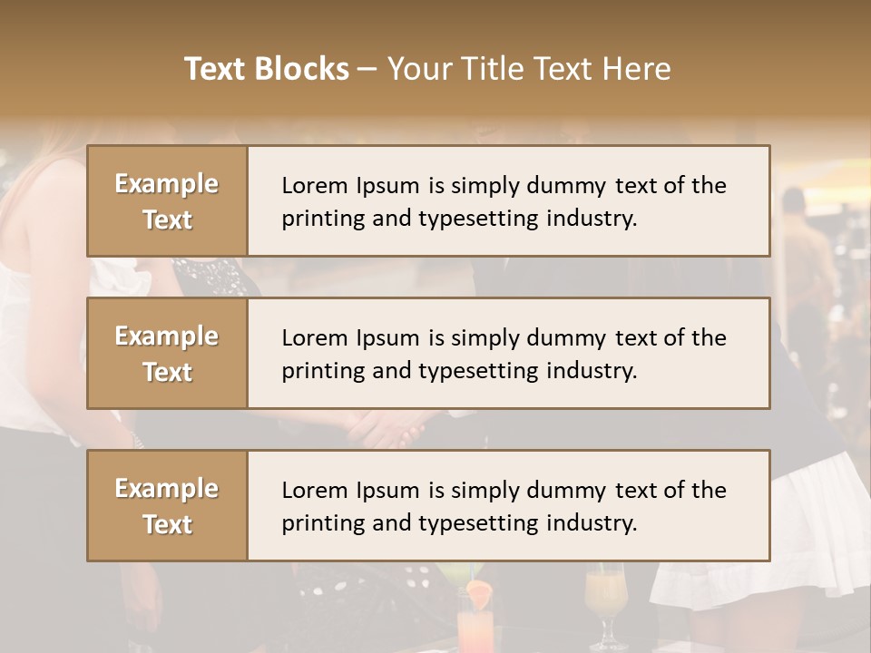Gathering Friends Outside PowerPoint Template