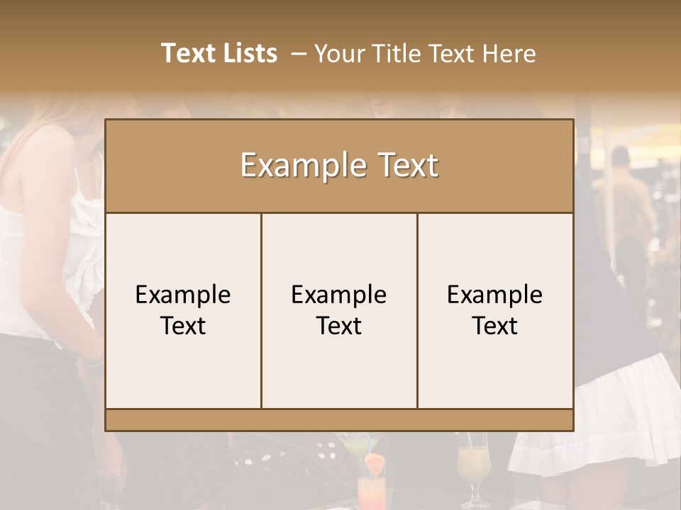 Gathering Friends Outside PowerPoint Template
