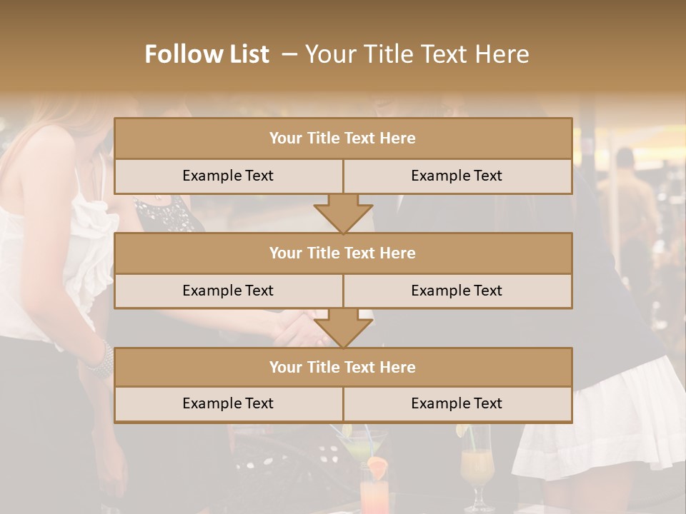Gathering Friends Outside PowerPoint Template