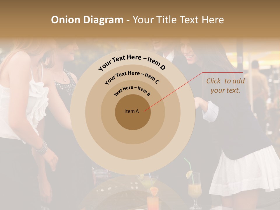 Gathering Friends Outside PowerPoint Template