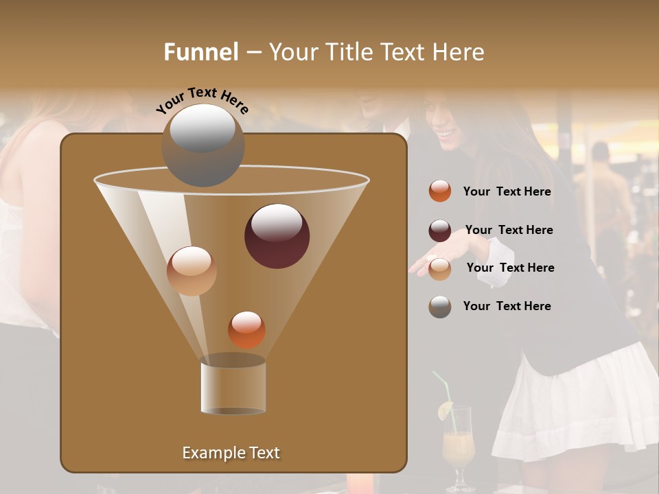 Gathering Friends Outside PowerPoint Template