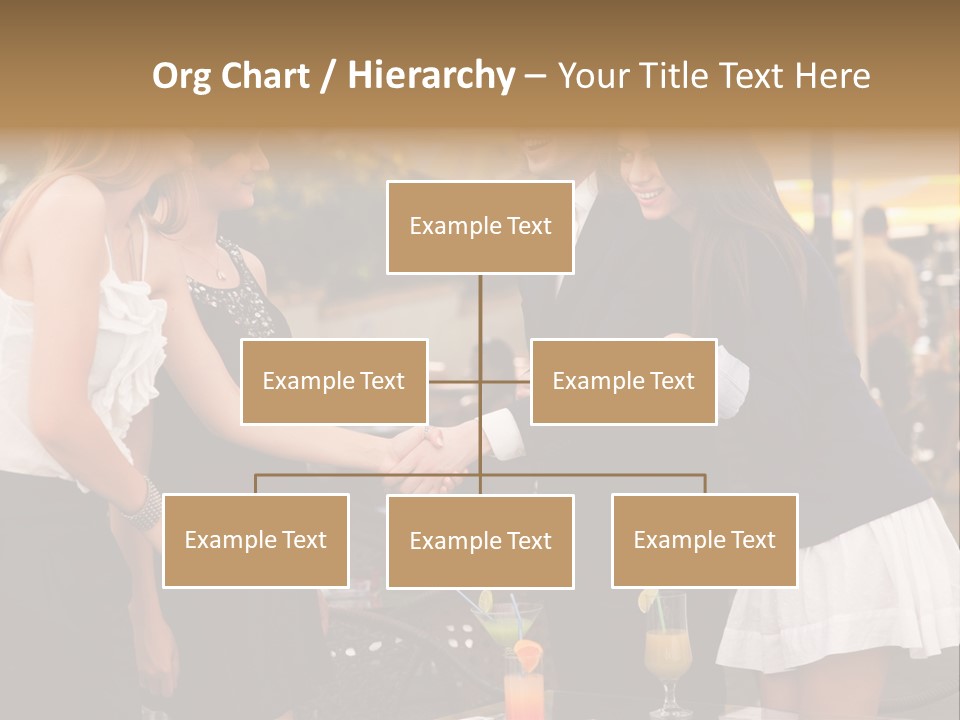 Gathering Friends Outside PowerPoint Template