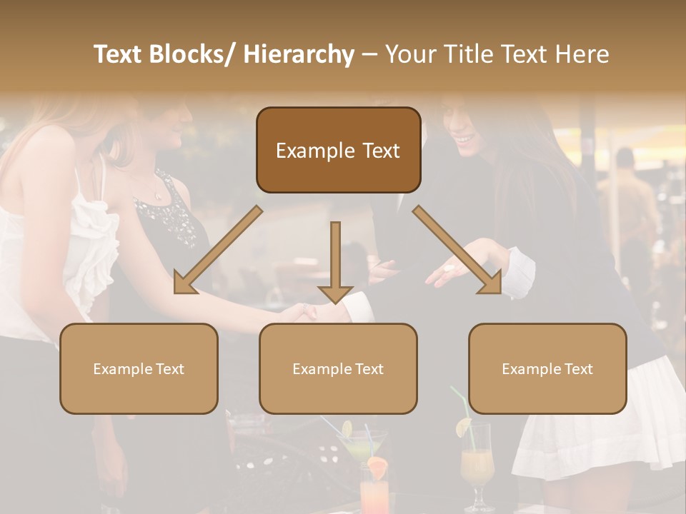 Gathering Friends Outside PowerPoint Template
