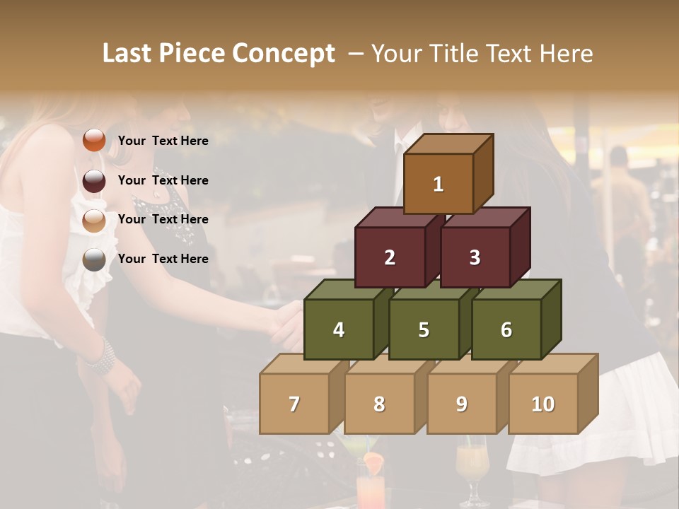 Gathering Friends Outside PowerPoint Template