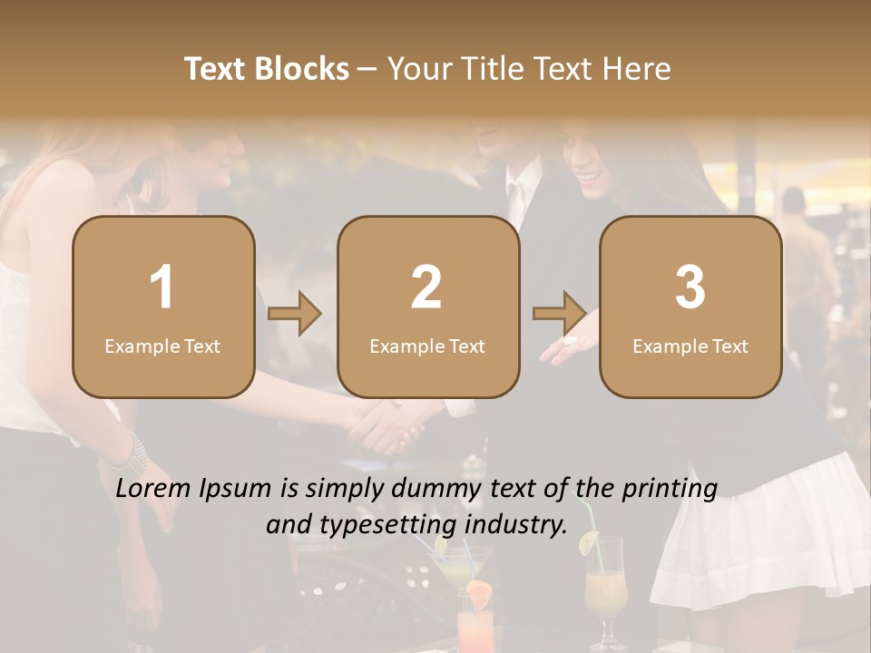 Gathering Friends Outside PowerPoint Template