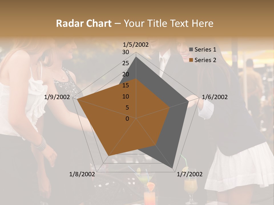 Gathering Friends Outside PowerPoint Template