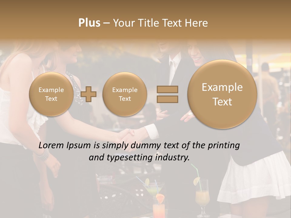 Gathering Friends Outside PowerPoint Template
