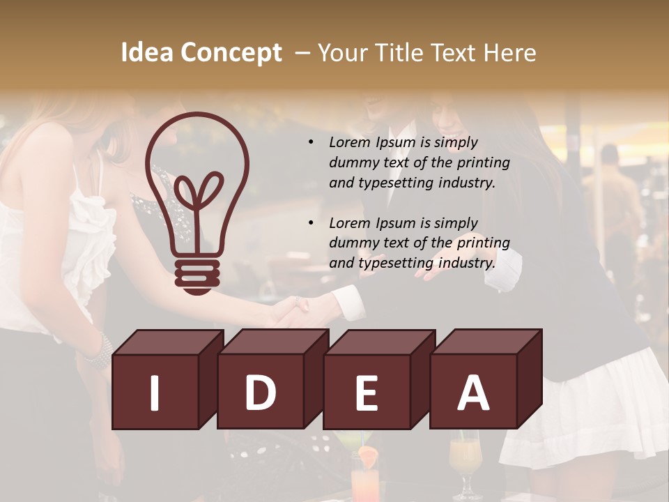 Gathering Friends Outside PowerPoint Template