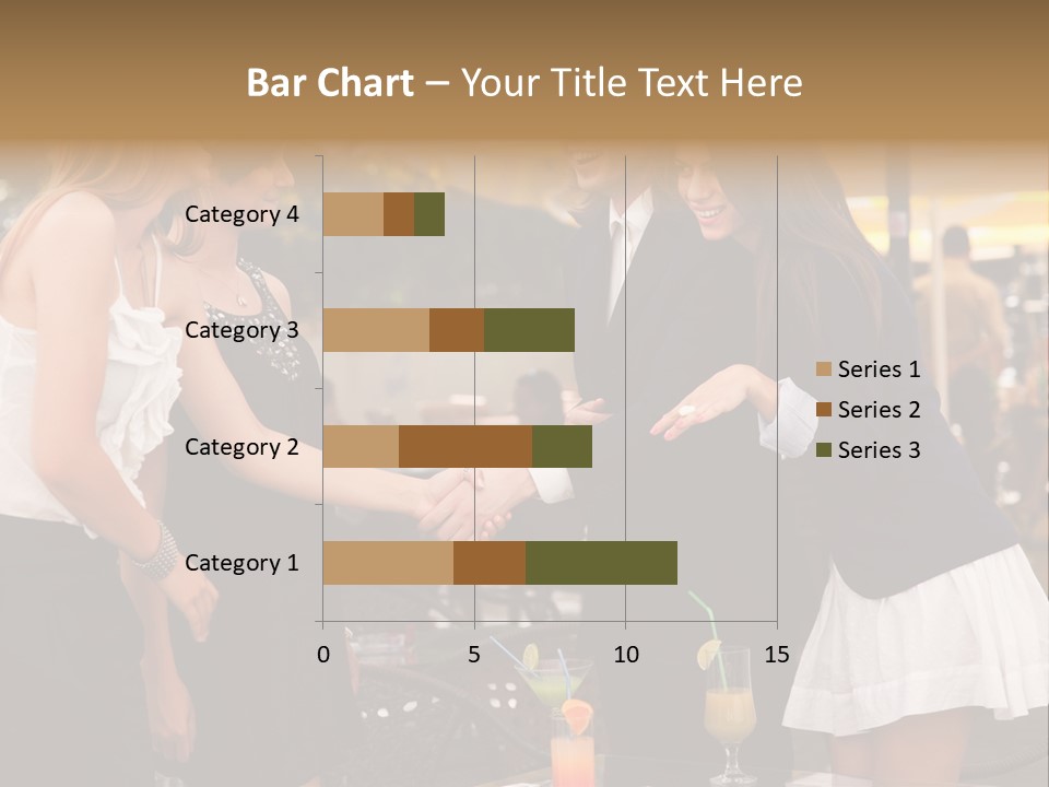 Gathering Friends Outside PowerPoint Template