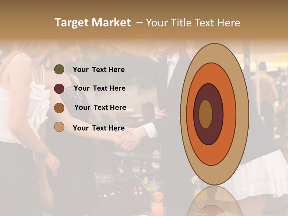 Gathering Friends Outside PowerPoint Template