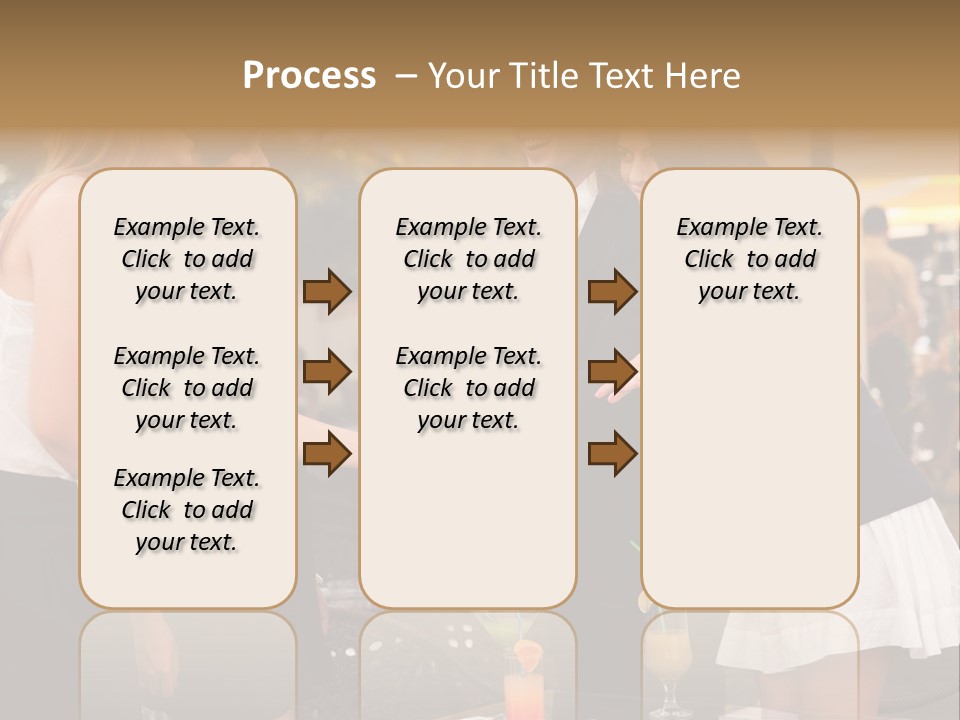 Gathering Friends Outside PowerPoint Template