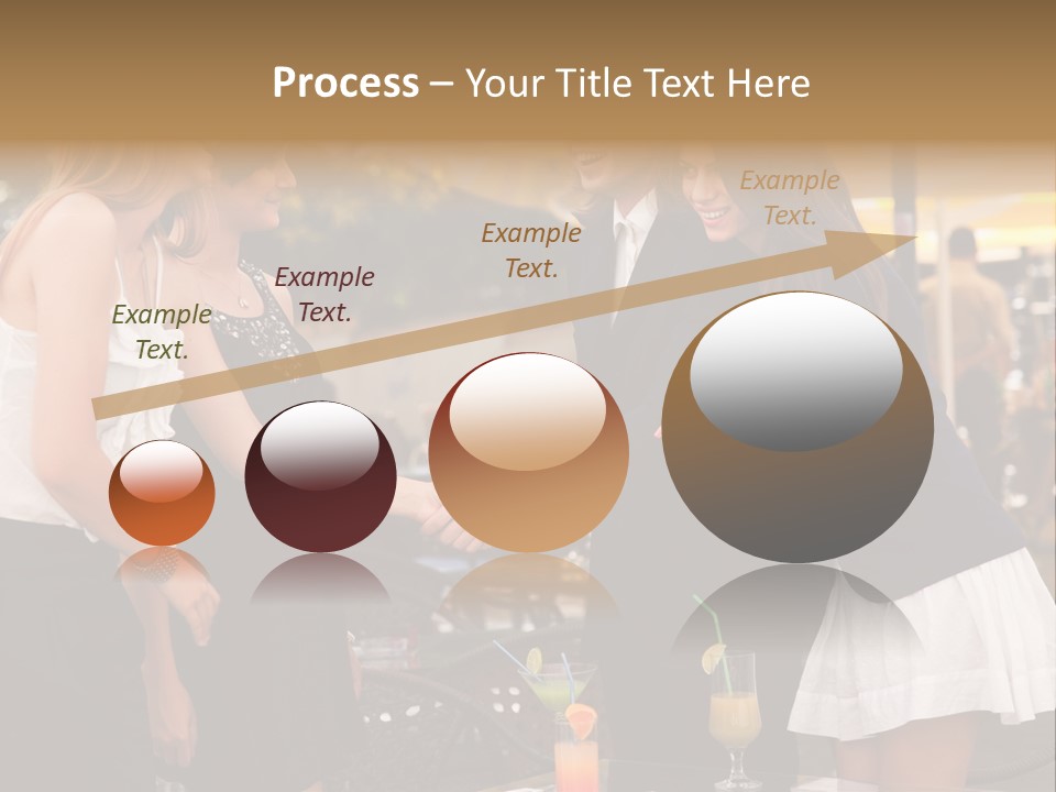 Gathering Friends Outside PowerPoint Template