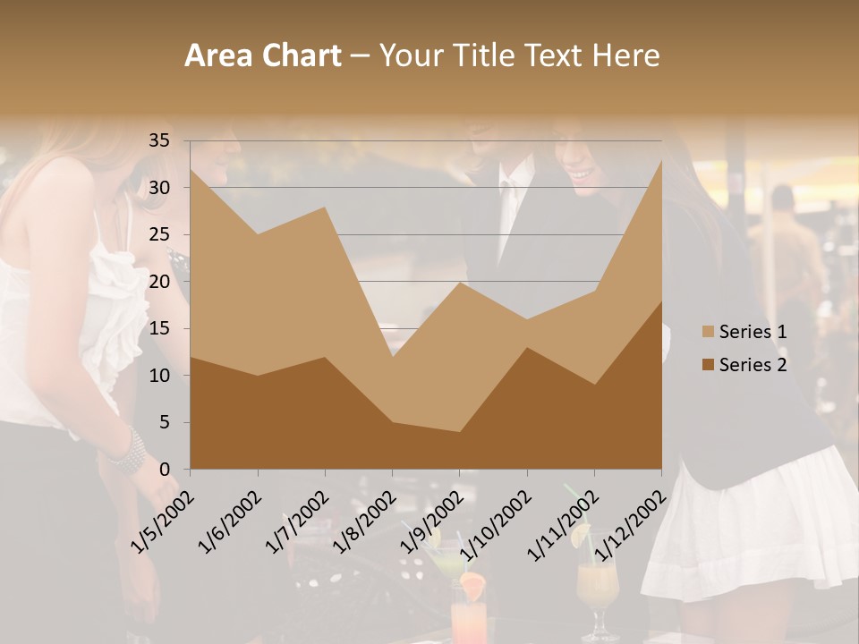 Gathering Friends Outside PowerPoint Template