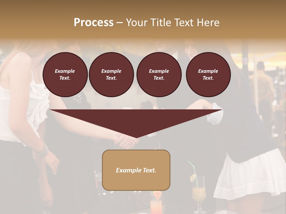 Gathering Friends Outside PowerPoint Template