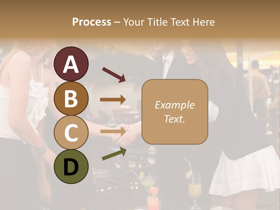 Gathering Friends Outside PowerPoint Template