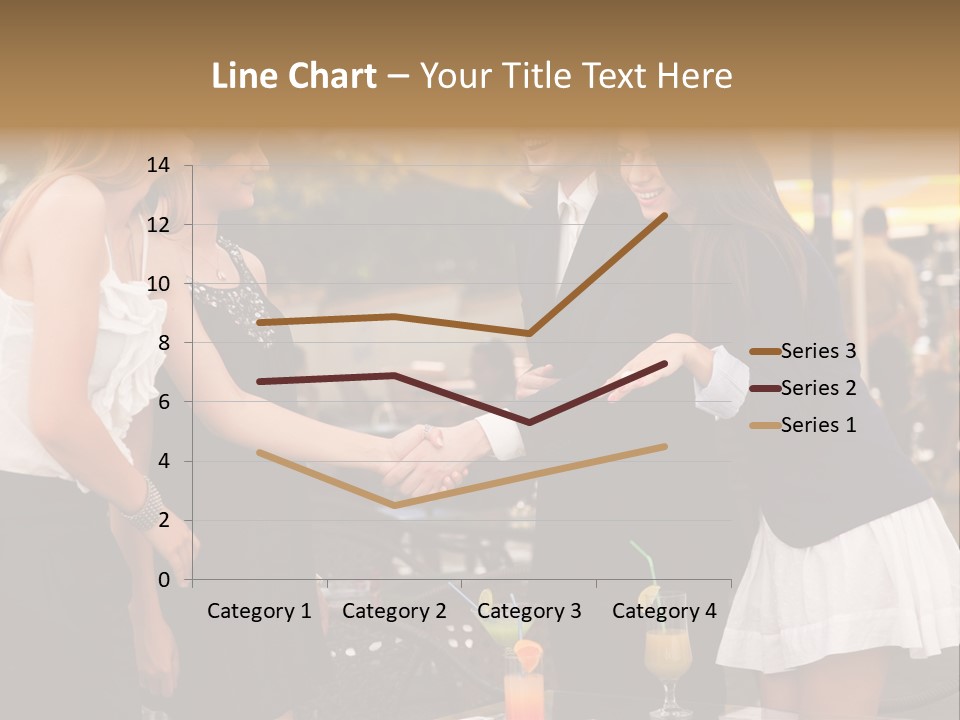 Gathering Friends Outside PowerPoint Template