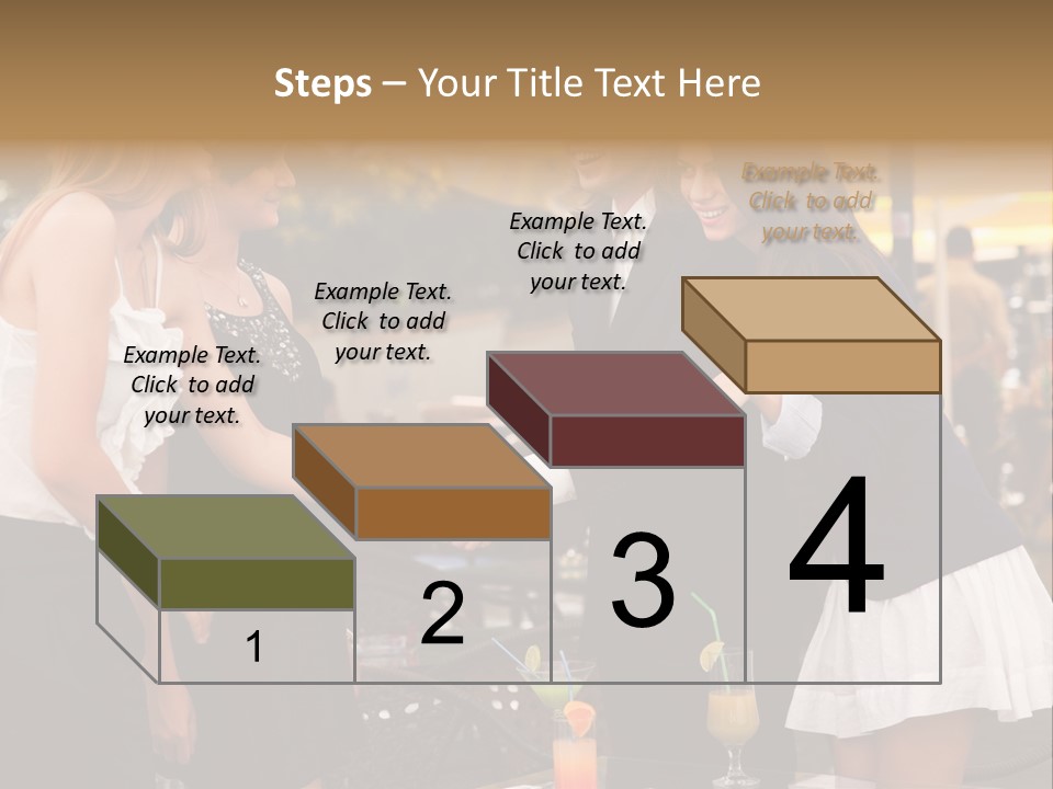 Gathering Friends Outside PowerPoint Template
