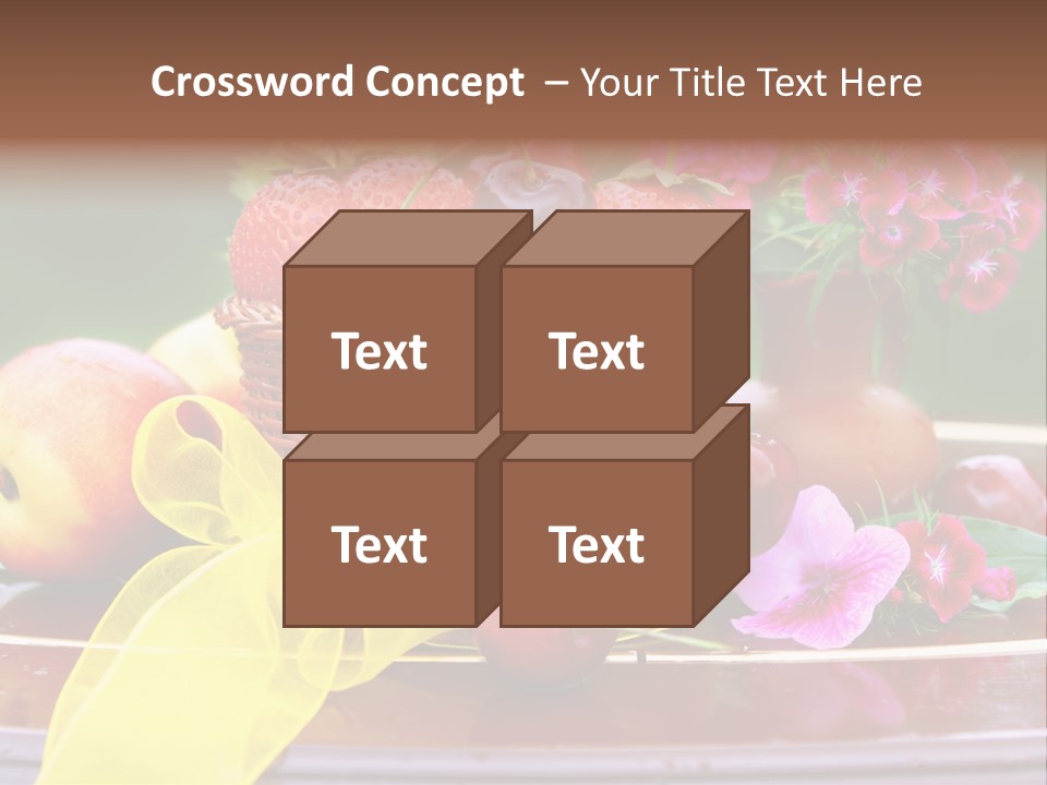 Table Diet Basket PowerPoint Template