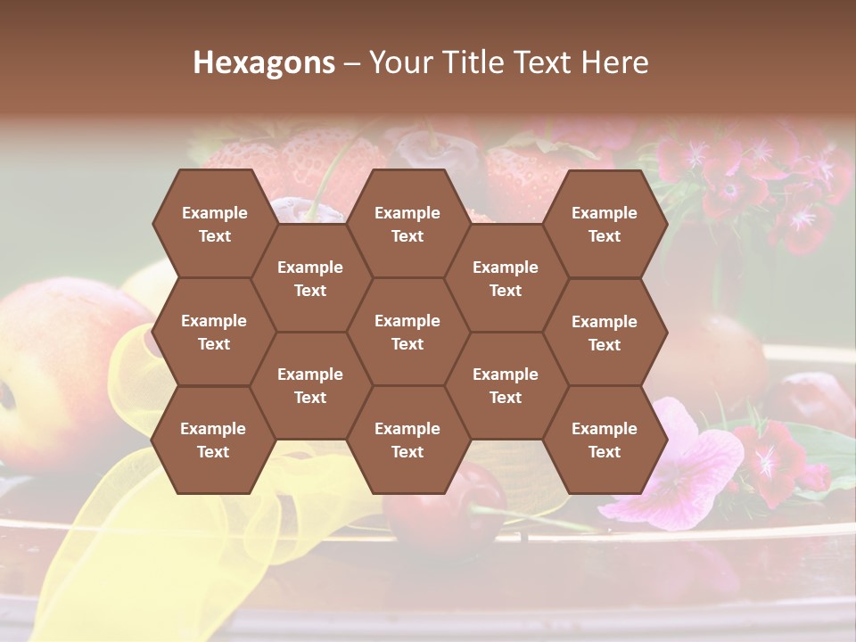 Table Diet Basket PowerPoint Template