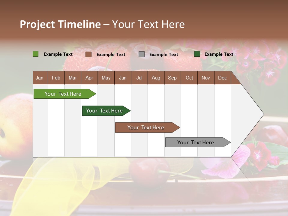 Table Diet Basket PowerPoint Template