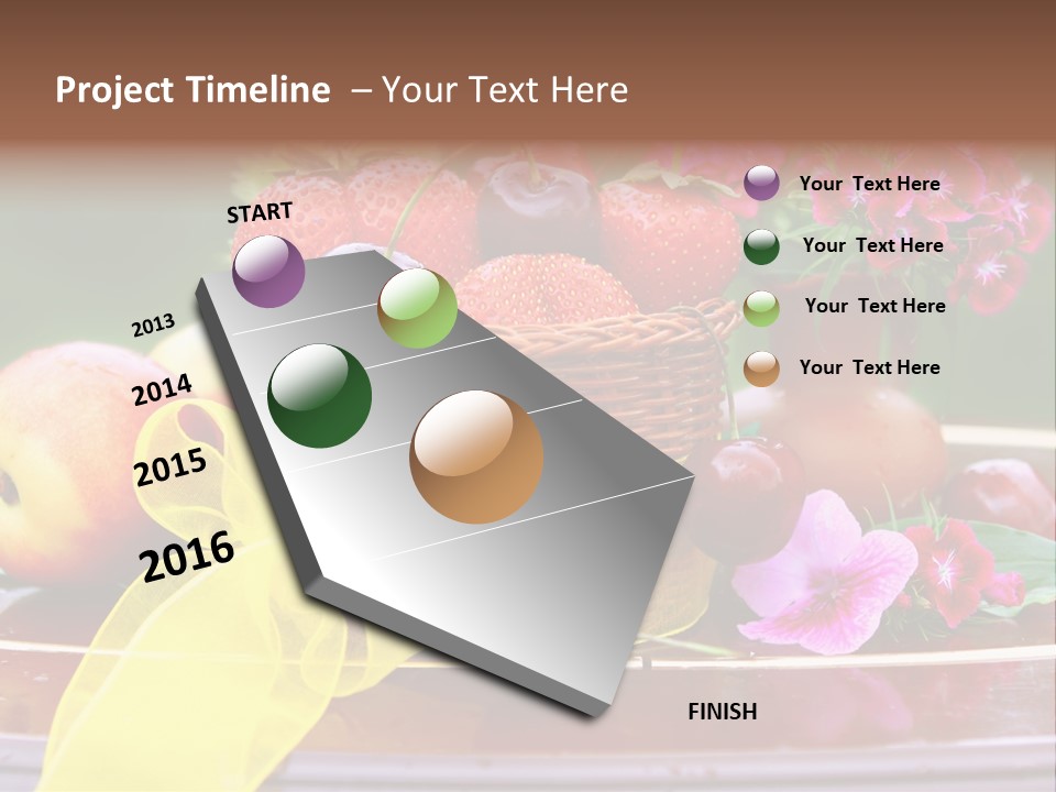 Table Diet Basket PowerPoint Template