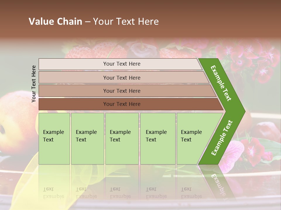 Table Diet Basket PowerPoint Template