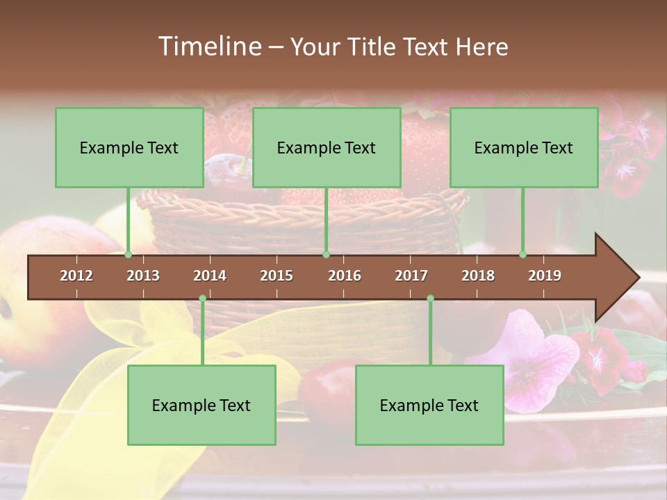 Table Diet Basket PowerPoint Template