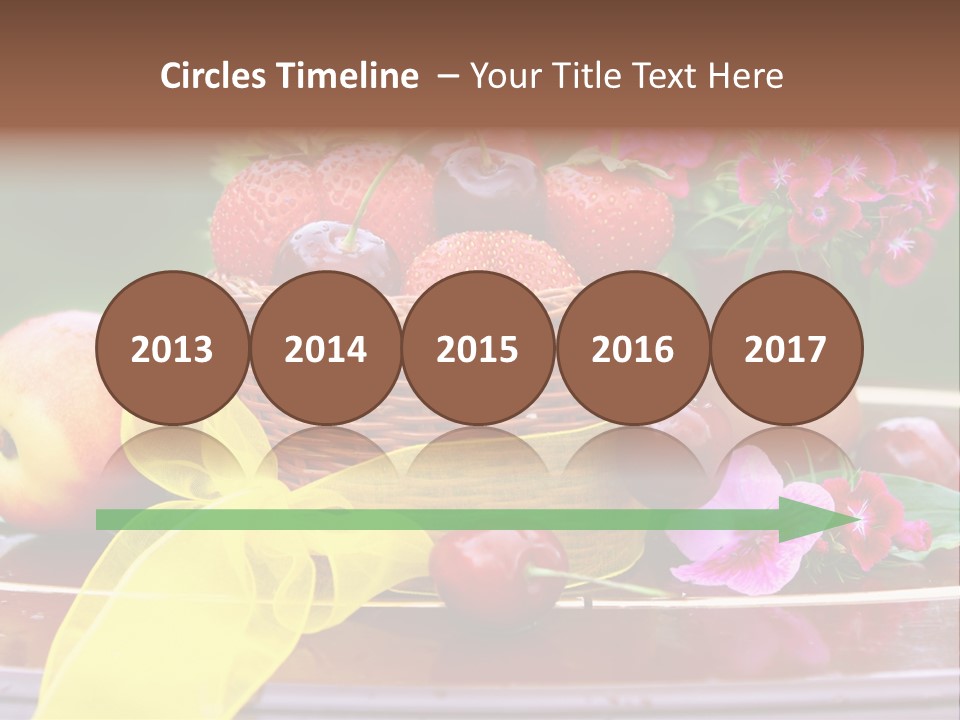 Table Diet Basket PowerPoint Template
