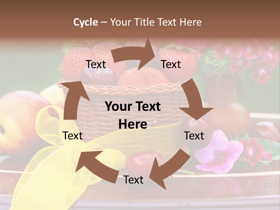 Table Diet Basket PowerPoint Template