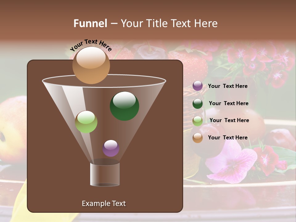 Table Diet Basket PowerPoint Template