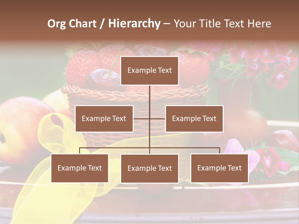 Table Diet Basket PowerPoint Template