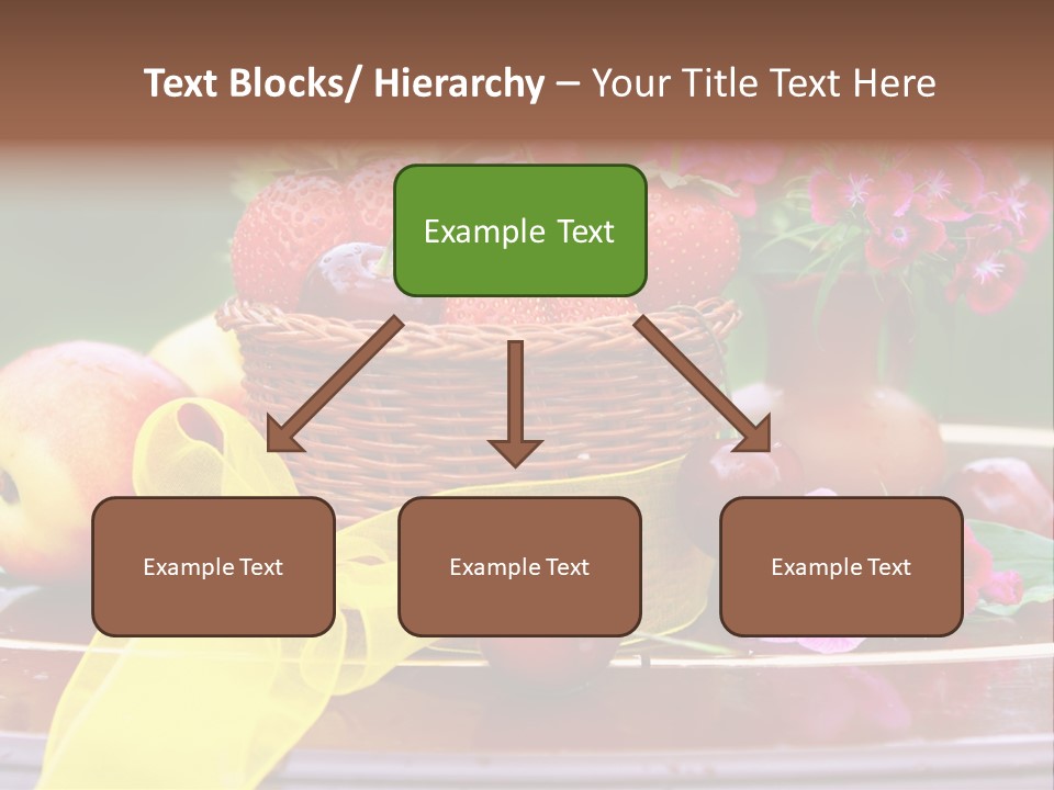 Table Diet Basket PowerPoint Template