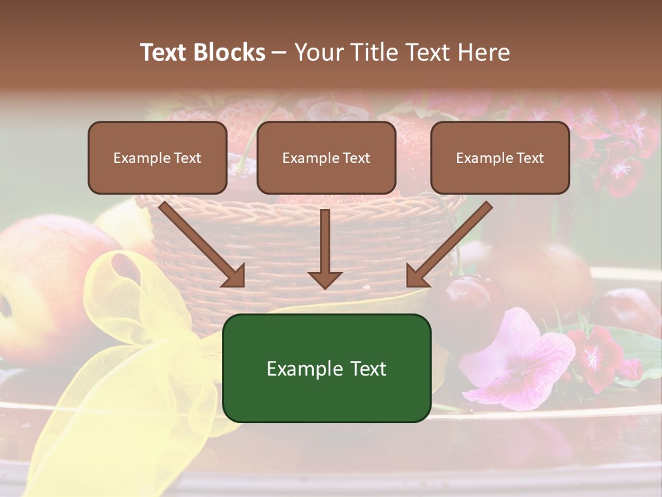 Table Diet Basket PowerPoint Template