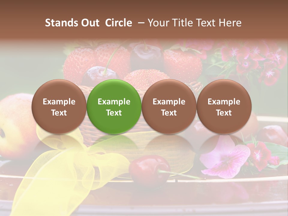 Table Diet Basket PowerPoint Template