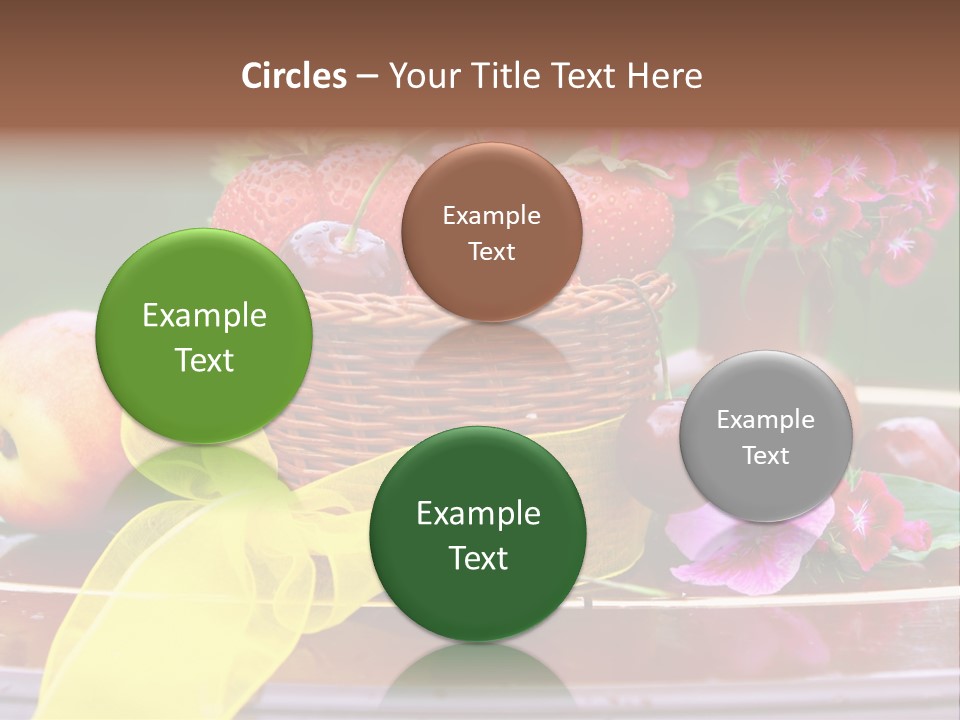 Table Diet Basket PowerPoint Template