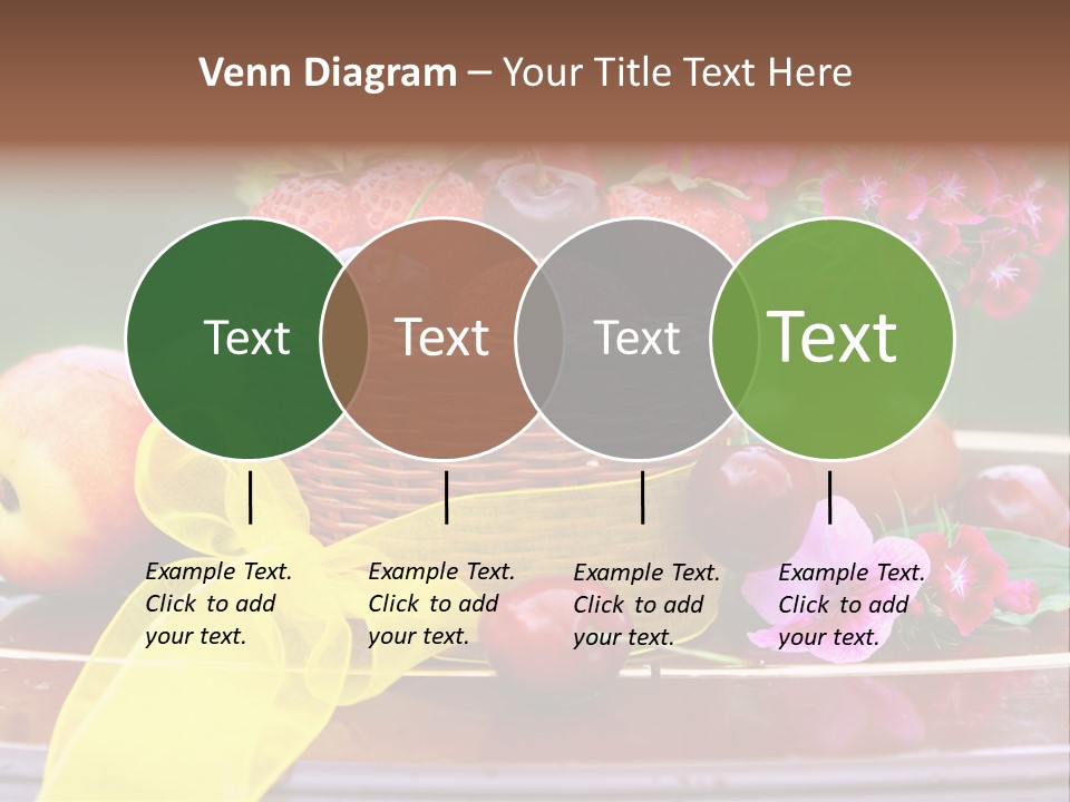 Table Diet Basket PowerPoint Template