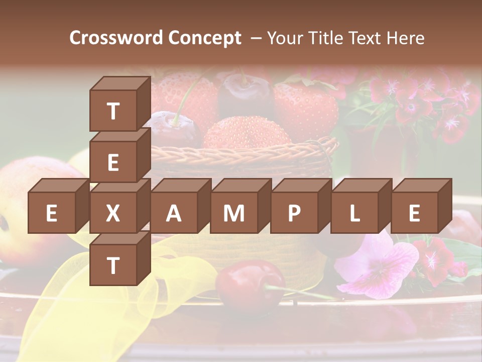 Table Diet Basket PowerPoint Template