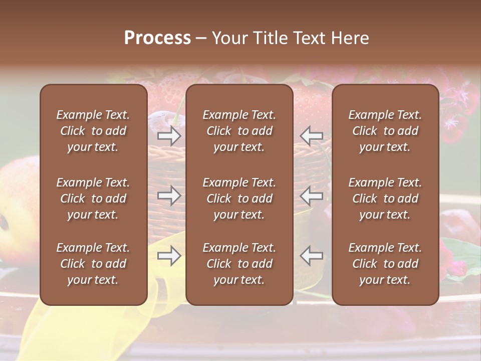 Table Diet Basket PowerPoint Template