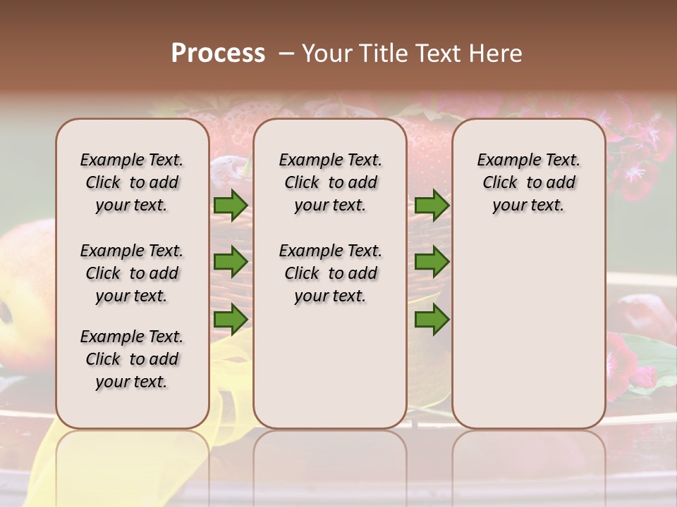 Table Diet Basket PowerPoint Template