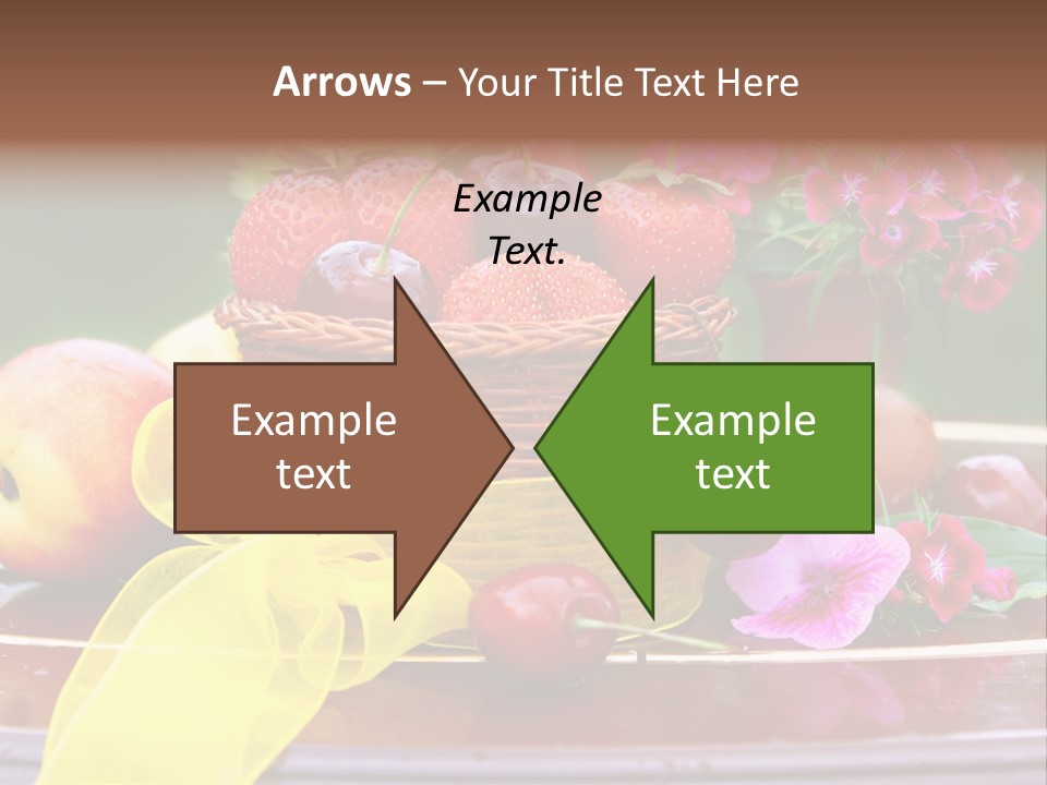 Table Diet Basket PowerPoint Template