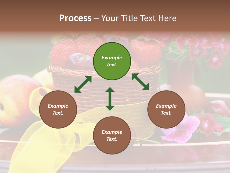 Table Diet Basket PowerPoint Template