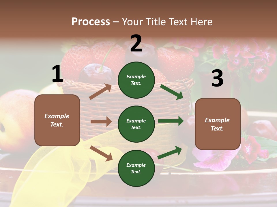 Table Diet Basket PowerPoint Template