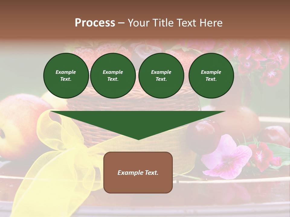 Table Diet Basket PowerPoint Template