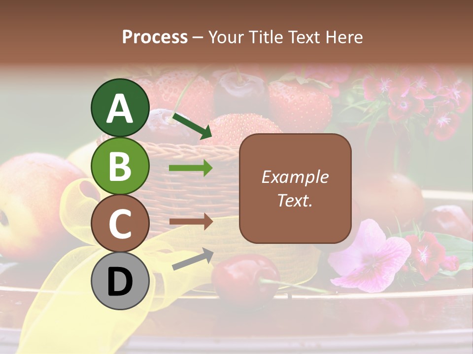 Table Diet Basket PowerPoint Template