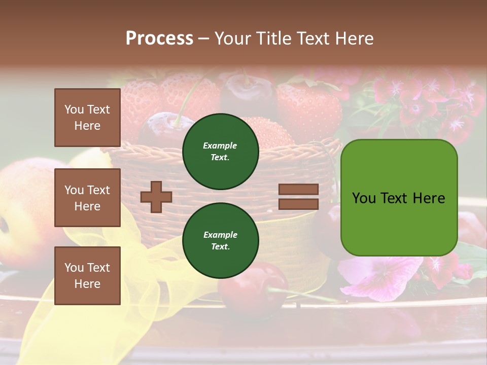 Table Diet Basket PowerPoint Template