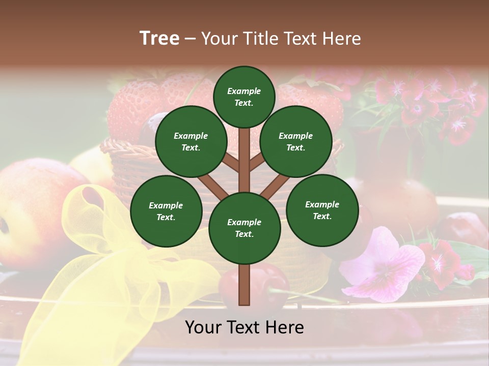 Table Diet Basket PowerPoint Template